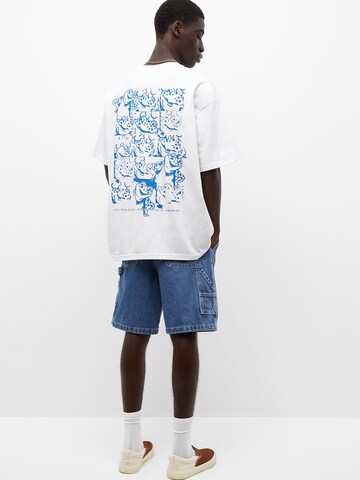 Pull&Bear T-Shirt in Weiß