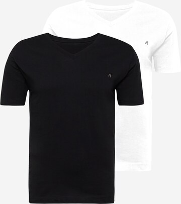 Coupe regular T-Shirt REPLAY en noir : devant