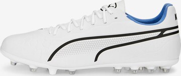 Chaussure de foot 'KING PRO' PUMA en blanc : devant