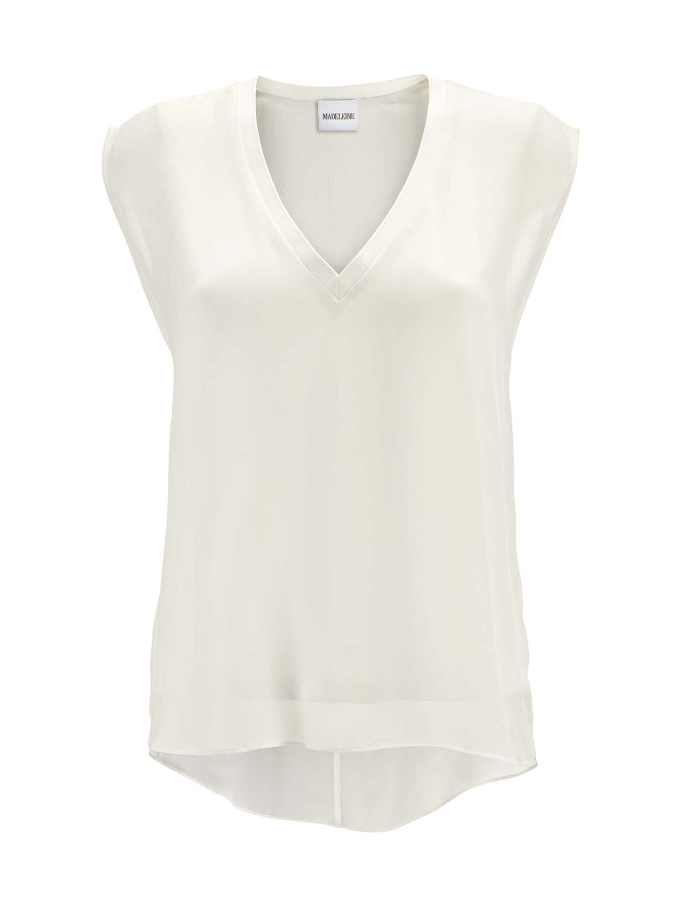 MADELEINE Bluse in Weiß: Vorderseite