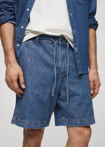 MANGO MAN Regular Jeans in Blue: front