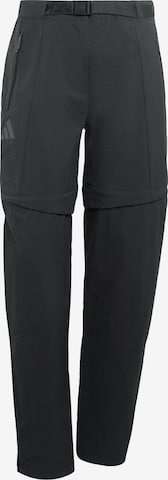 ADIDAS TERREX - regular Pantalón de montaña 'Xperior Utilitas Clima365' en negro: frente