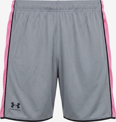 UNDER ARMOUR Urheiluhousut 'Challenger' koossa S värissä tummanharmaa / roosa / musta, Tuotenäkymä