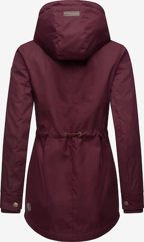 Ragwear Winter Jacket 'Monadis' in Red