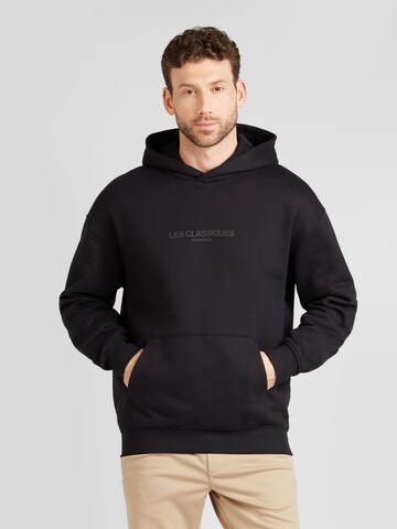 Only & Sons Sweatshirt 'LES LIFE' in Black: front