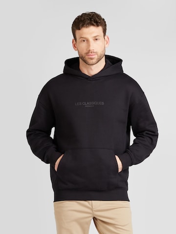 Only & Sons - Sweatshirt 'LES LIFE' em preto: frente