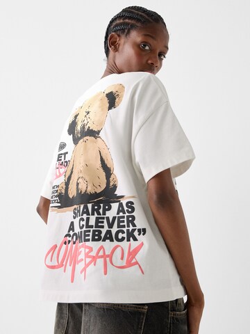 Bershka T-Shirt in Pink