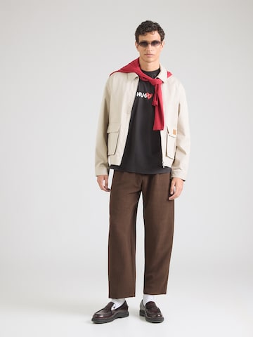 HUGO Тениска 'Dewdam' в черно