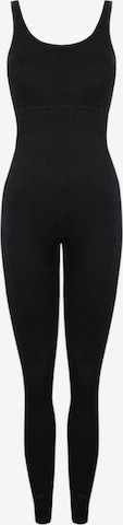 Born Living Yoga Jumpsuit ' Yashila ' in Zwart: voorkant