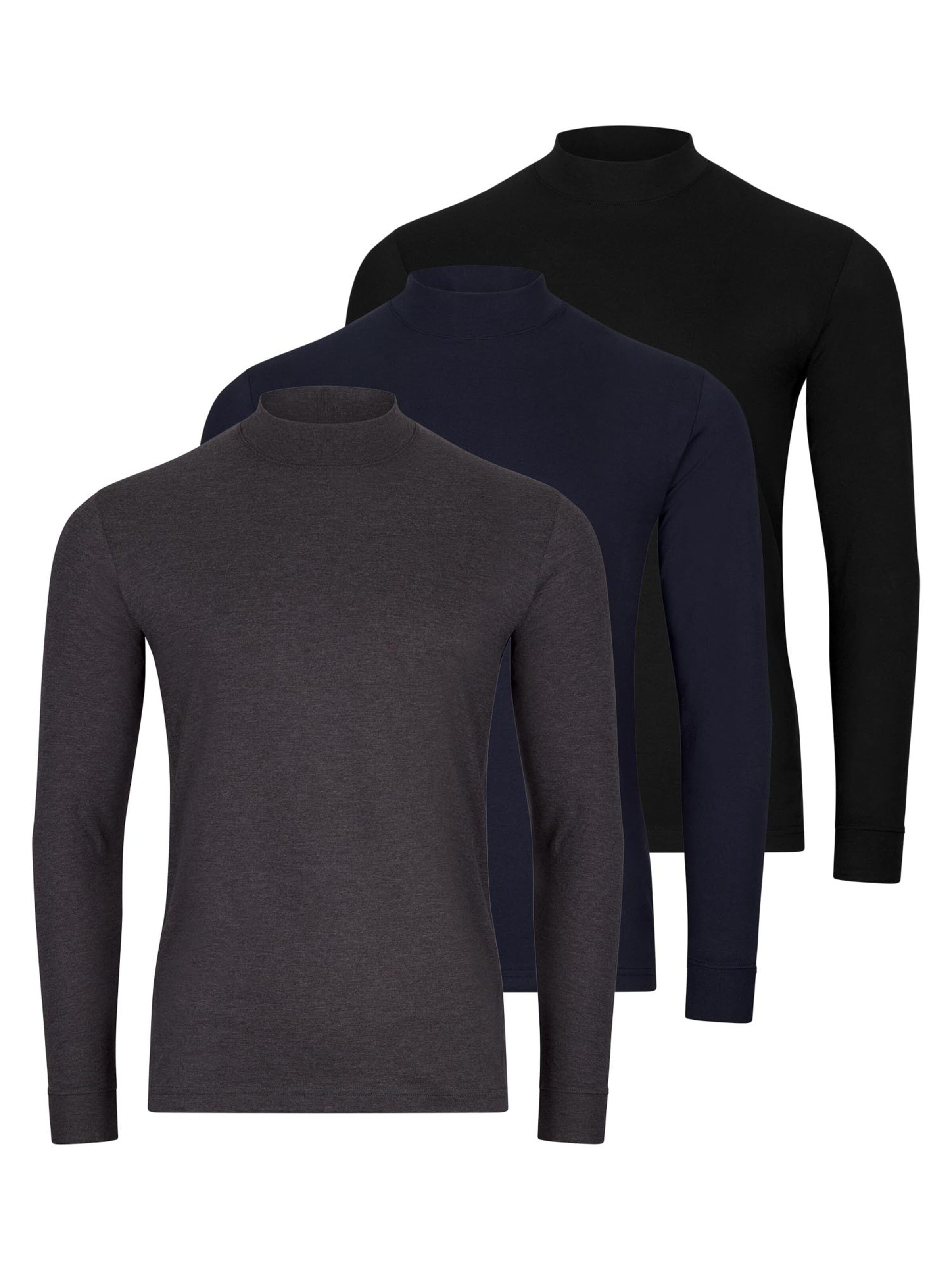 Ragman Shirt 'Basic' in Blauw: voorkant