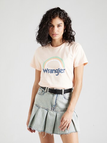 T-shirt 'REGULAR TEE' WRANGLER en orange : devant
