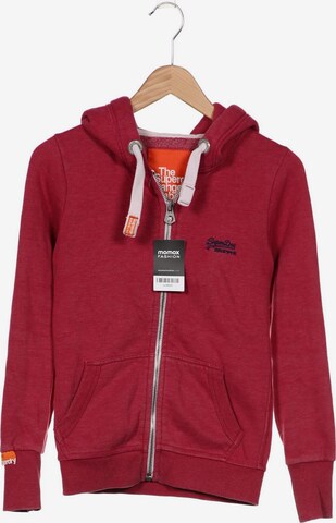 Superdry Sweatshirt & Zip-Up Hoodie in XS in Pink: front