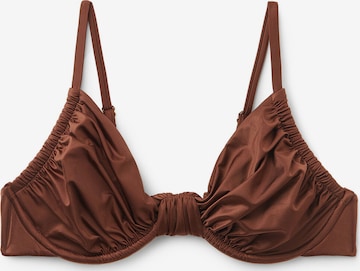 CALZEDONIA Bikinitop in Braun: Vorderseite
