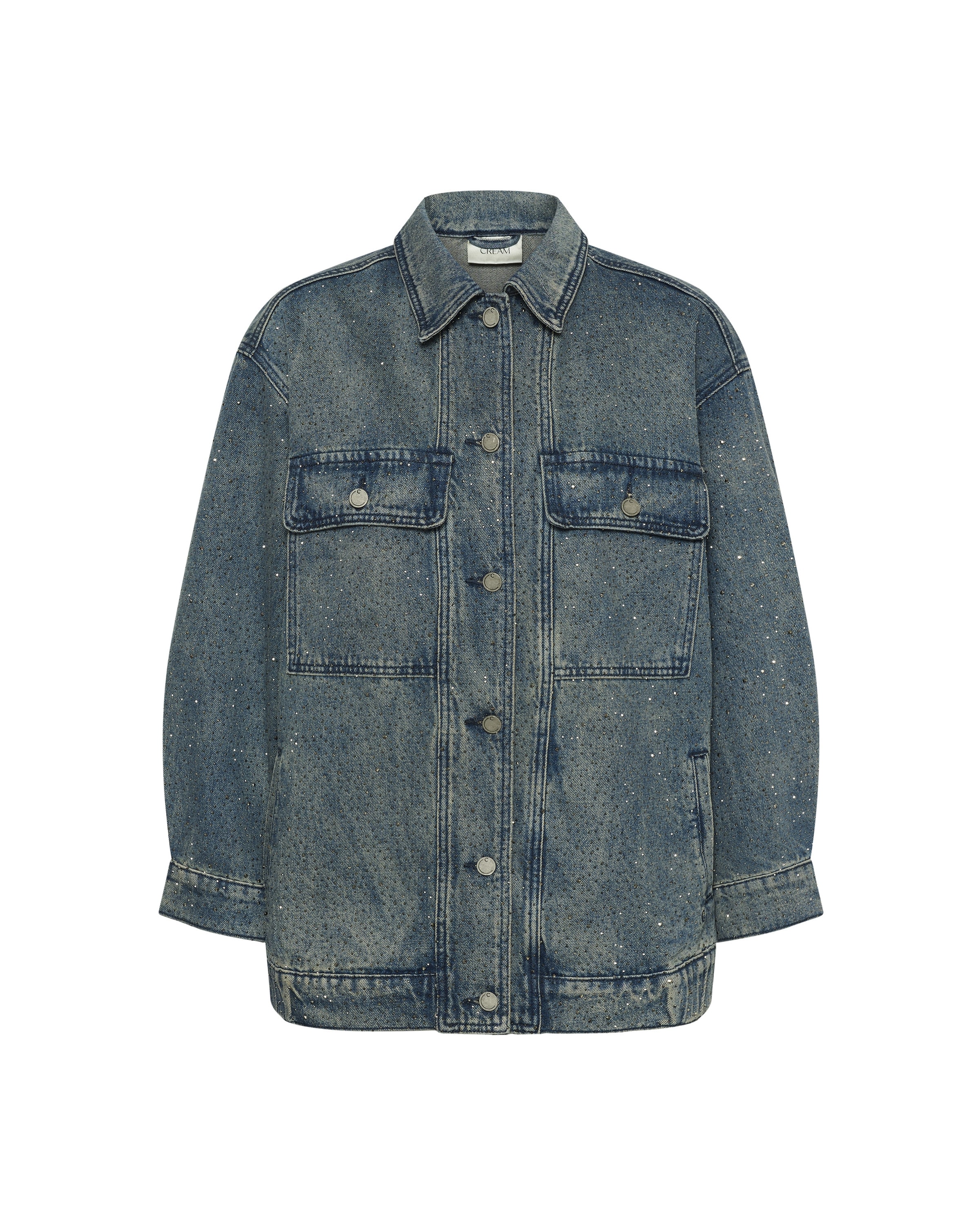 Cream Übergangsjacke 'Vana' in Blau: Vorderseite