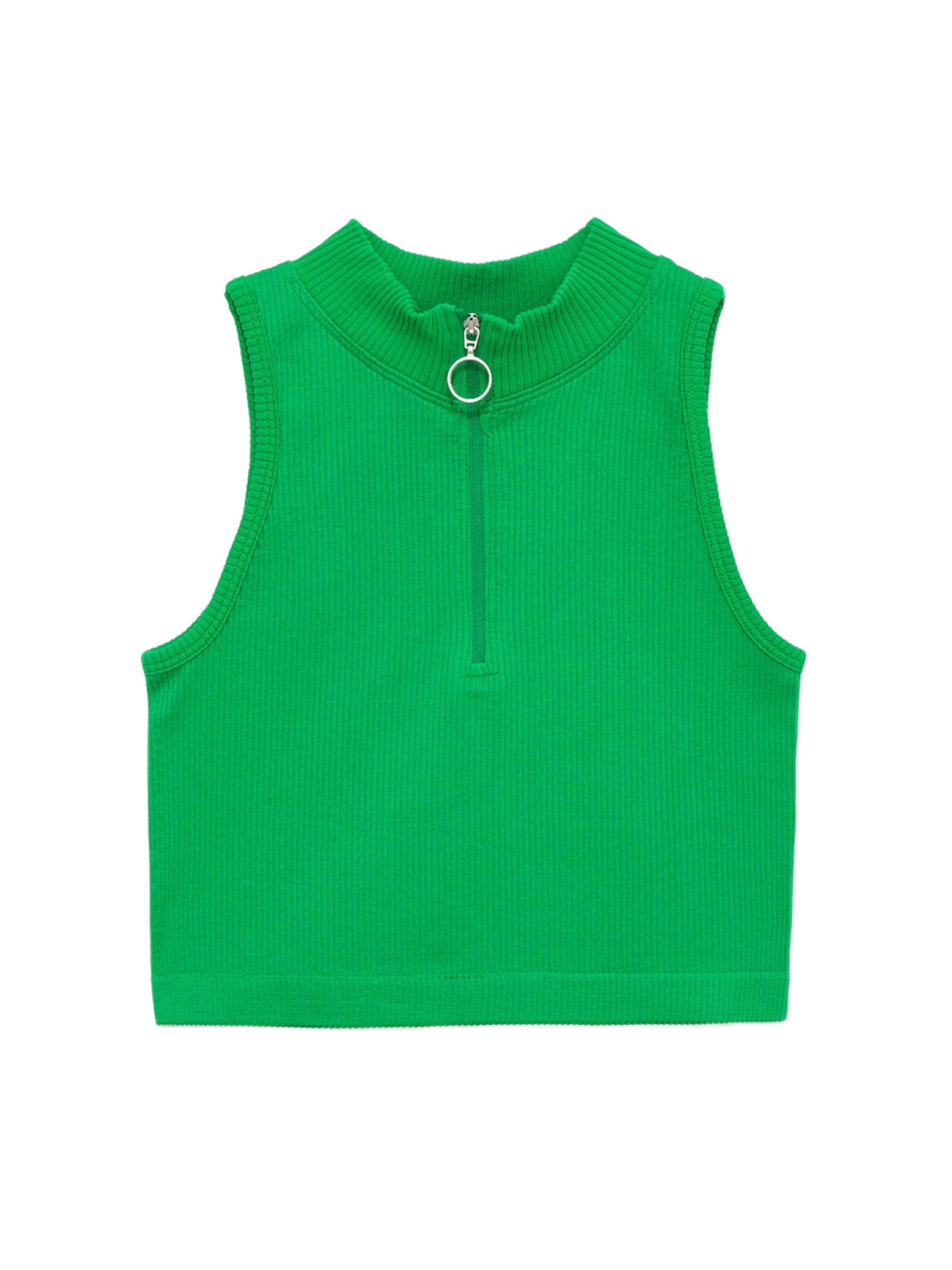 No Matter What Knitted top in Green: front