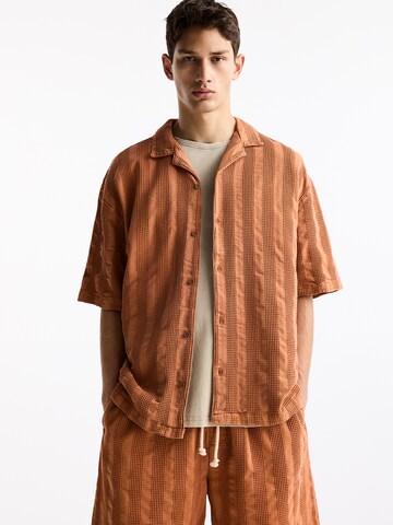 Fit confort Chemise Pull&Bear en orange : devant