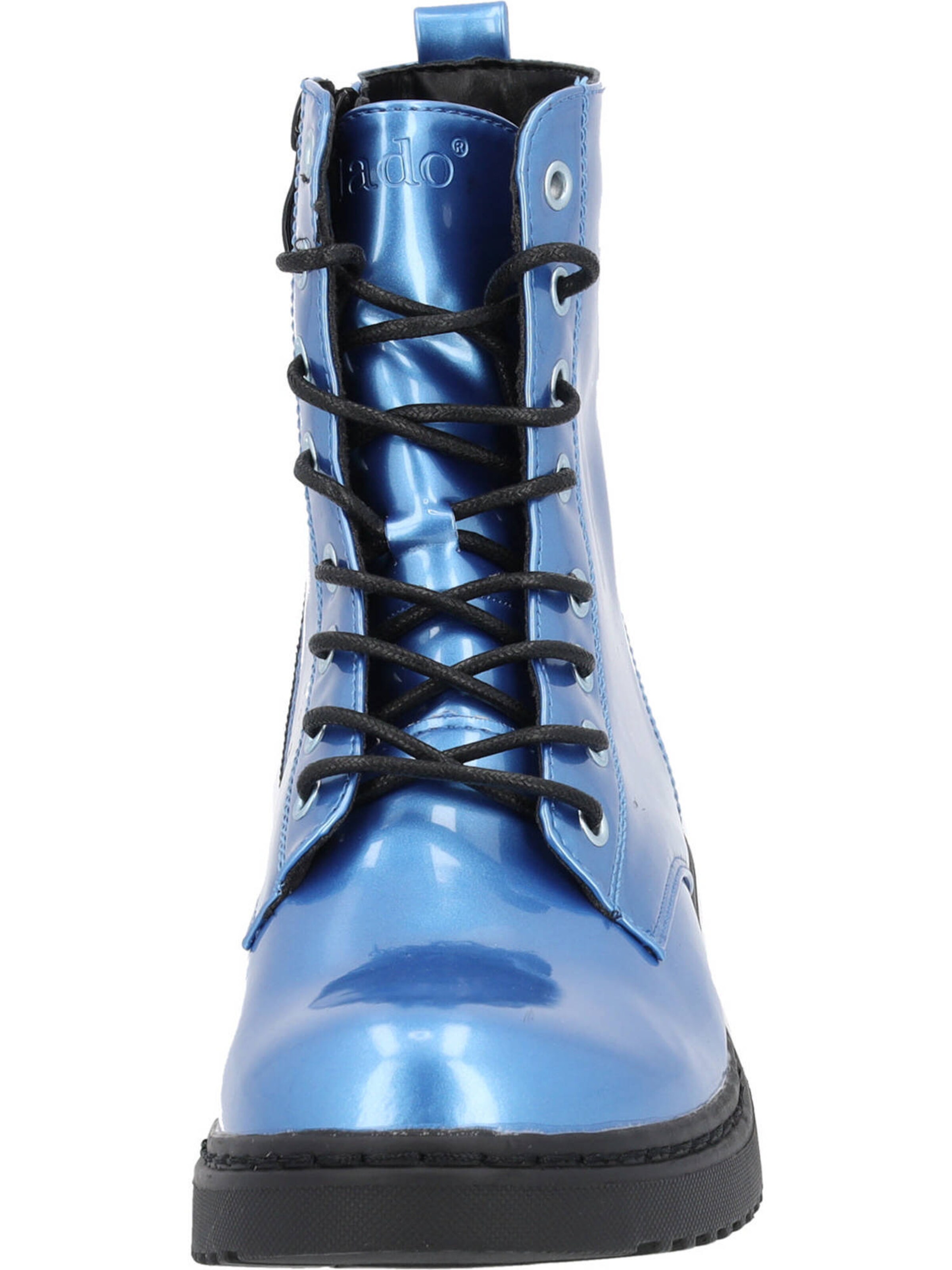 Palado by Sila Sahin Lace-up boot 'Djerba Gloss' in Blue