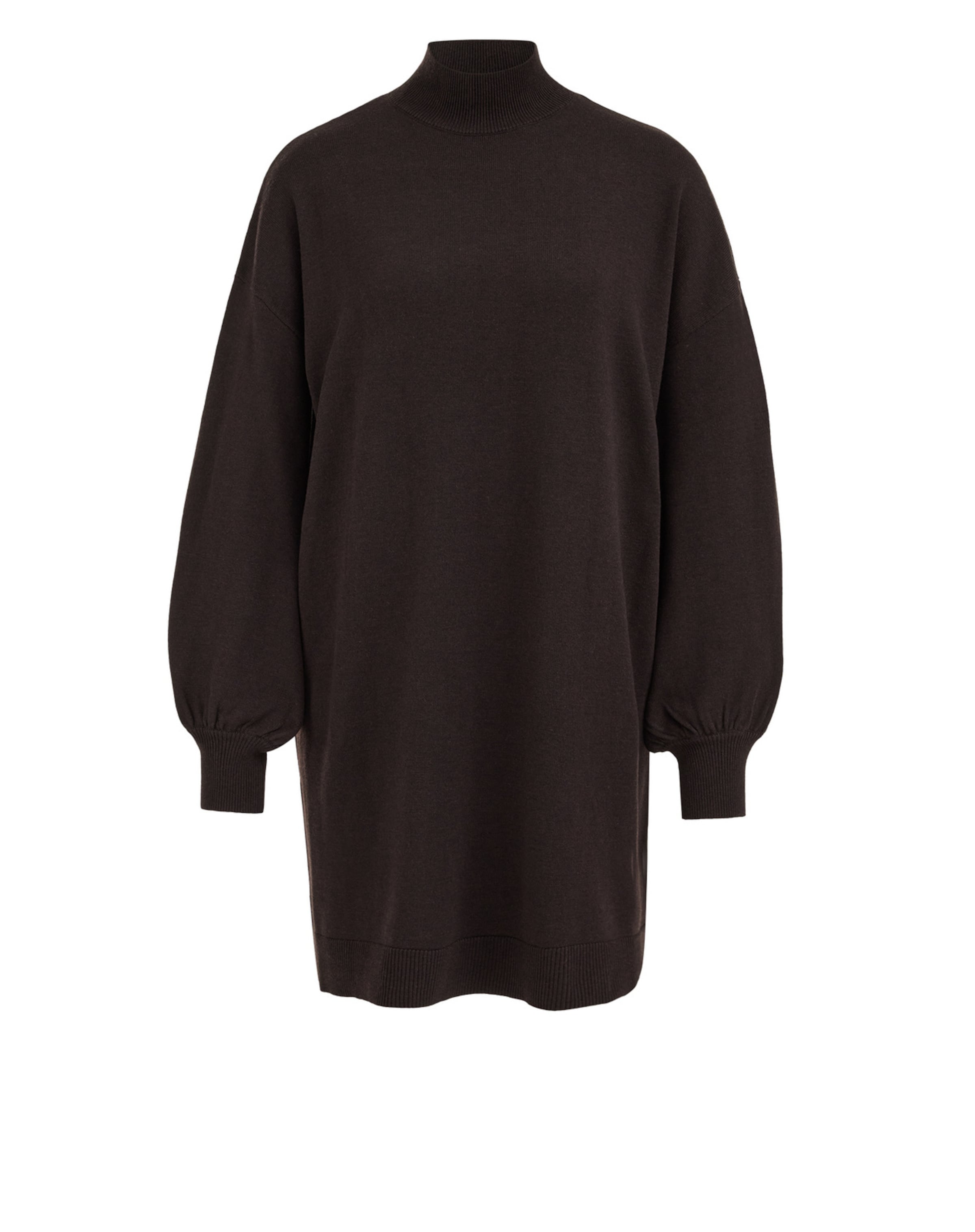 Robes en maille WE Fashion en marron : devant