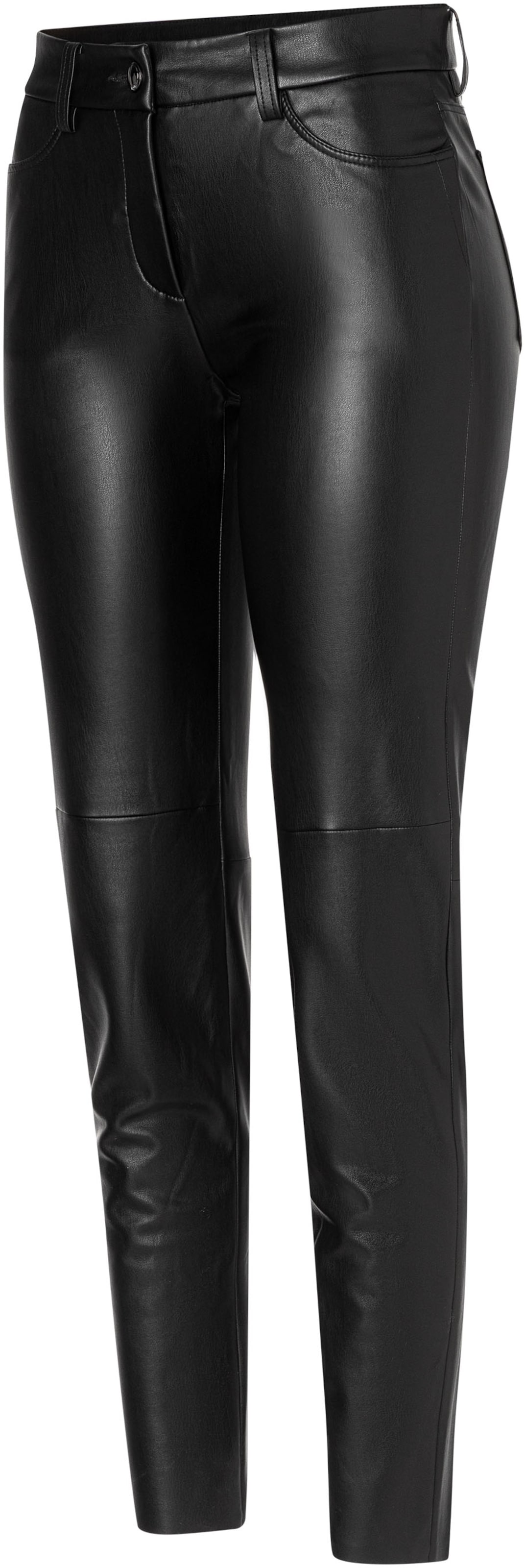 MAC Slimfit Hose in Schwarz