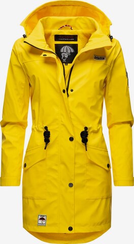 NAVAHOO Between-seasons coat 'Deike' in Yellow: front