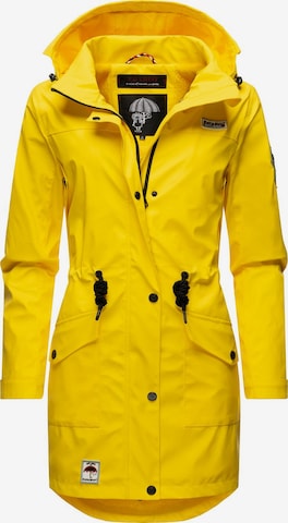 NAVAHOO Between-seasons coat 'Deike' in Yellow: front
