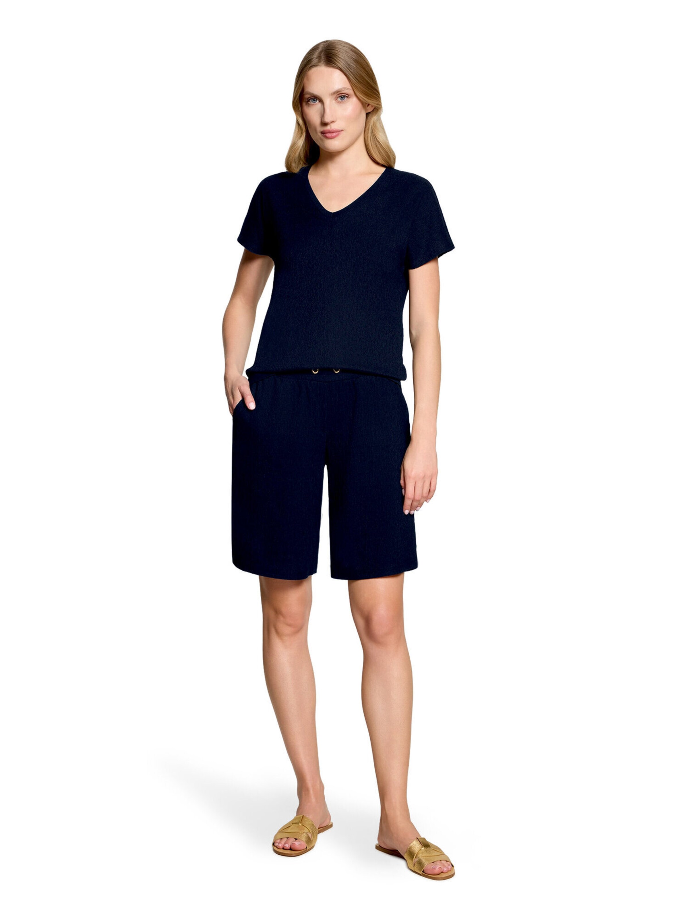 Betty Barclay Loosefit Broek in Blauw: voorkant