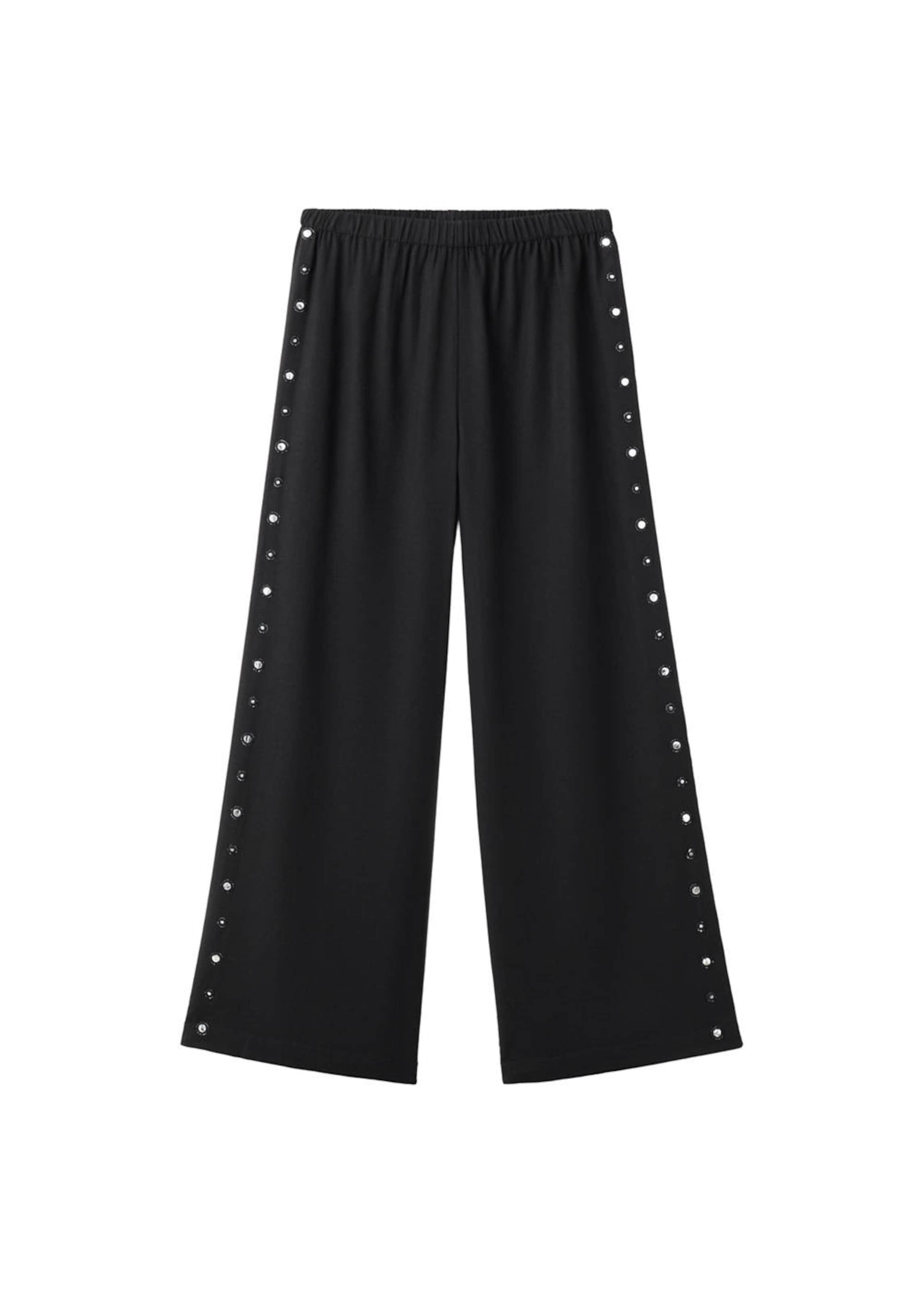 MANGO TEEN Regular Pants 'Basicrn' in Black: front