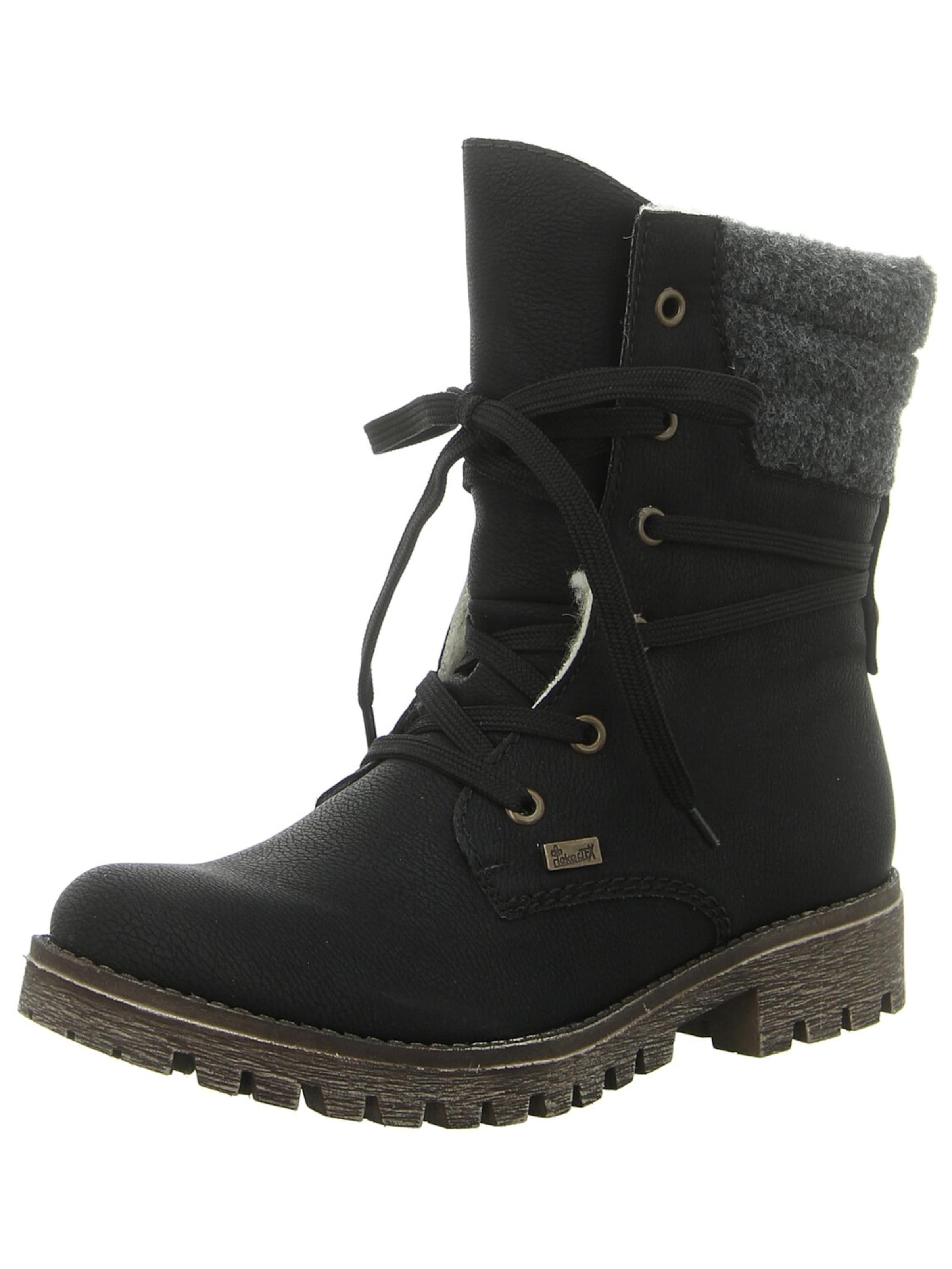 Rieker Schnürstiefel‌‌‌‌‌‌ in Schwarz: Vorderseite