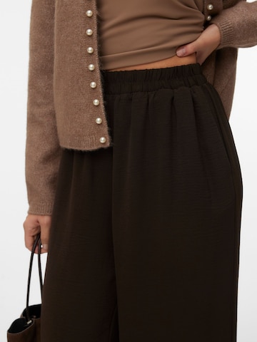 VERO MODA Wide Leg Hose in Braun