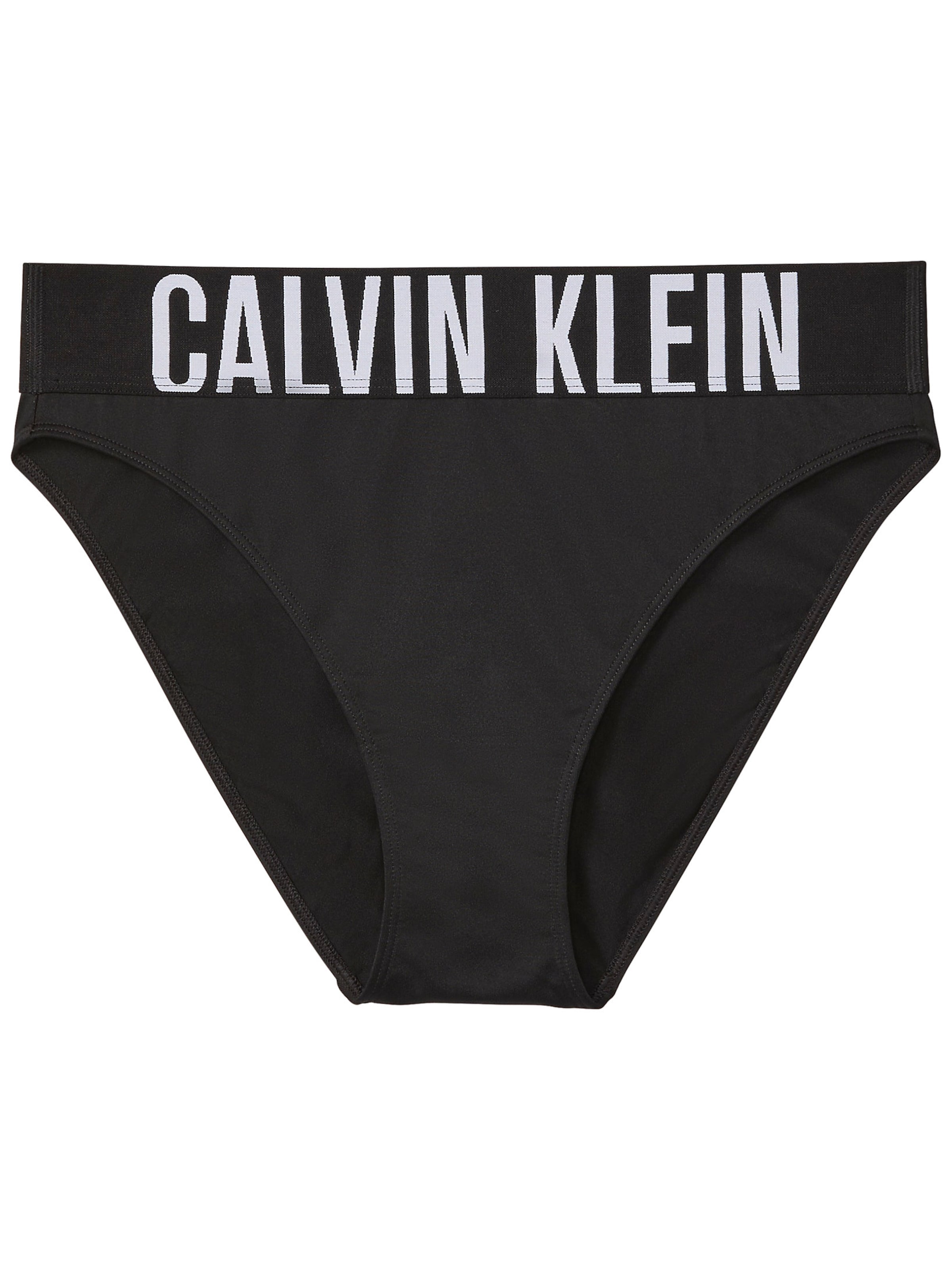 Slip 'Intense Power' Calvin Klein en noir : devant