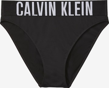 Slip 'Intense Power' Calvin Klein en noir : devant