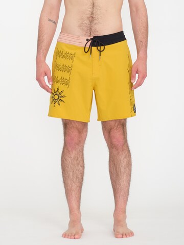 Volcom Swimming Trunks 'ABOUT TIME LIBERATORS 17' in Yellow: front