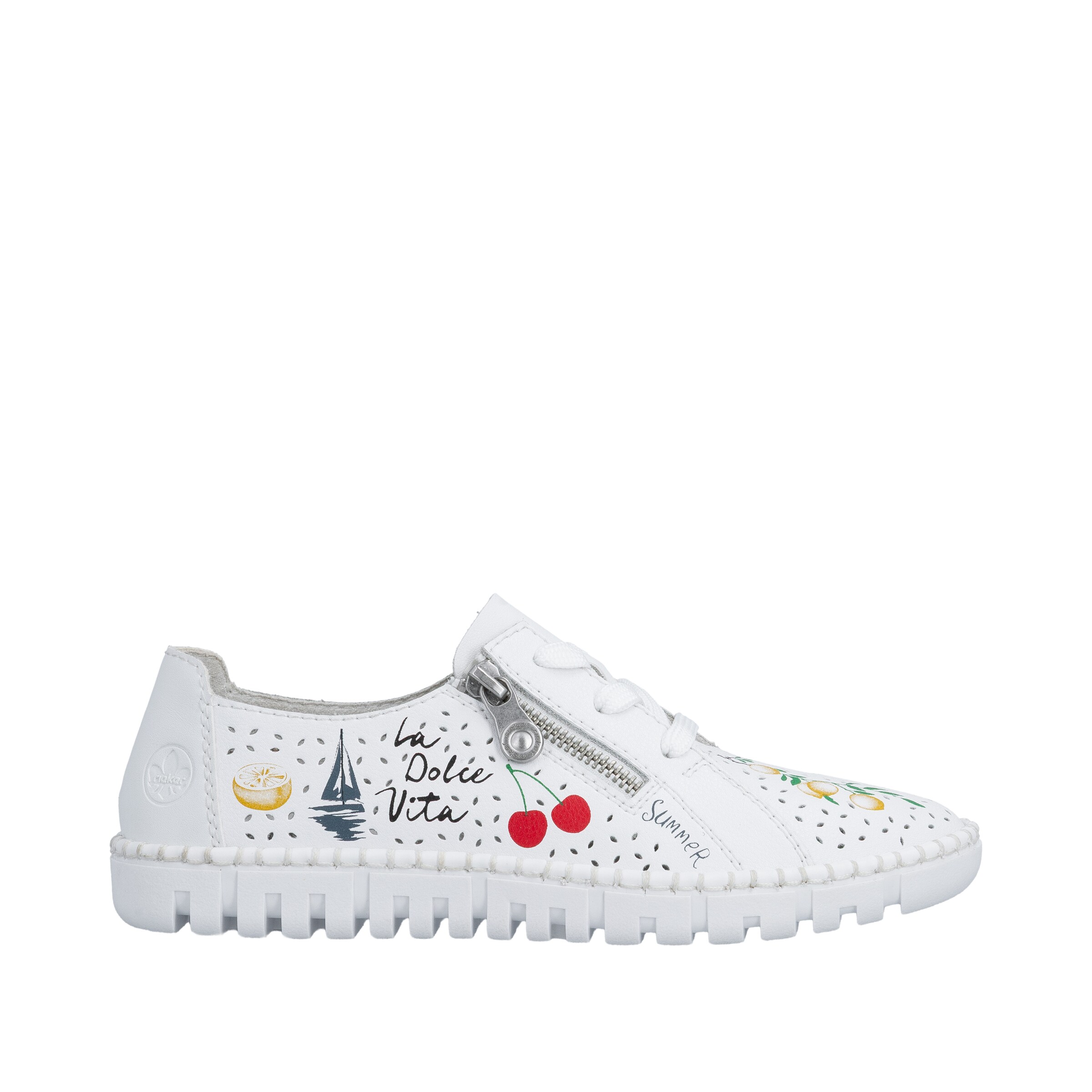 Baskets basses Rieker en blanc