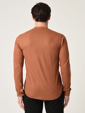 Antioch Slim fit Button Up Shirt in Brown