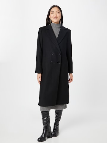 Lindex Between-Seasons Coat 'Winona Solid' in Black: front