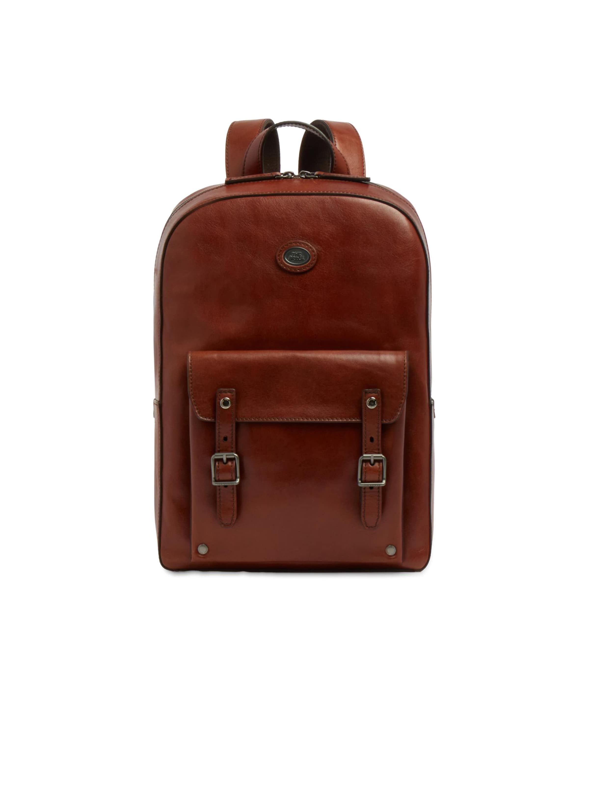 The Bridge Backpack in Brown: front