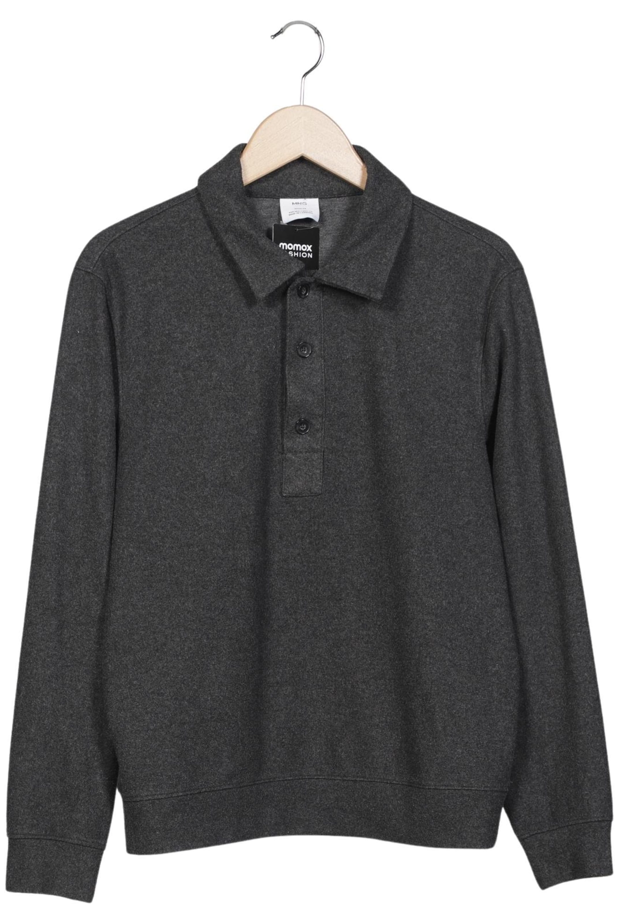 MANGO Sweatshirt & Zip-Up Hoodie in S in Grey: front