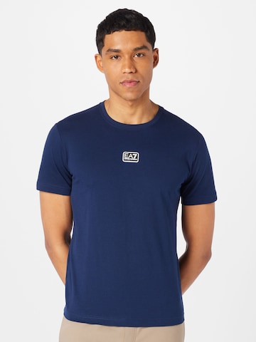 EA7 Emporio Armani - Camiseta en azul: frente