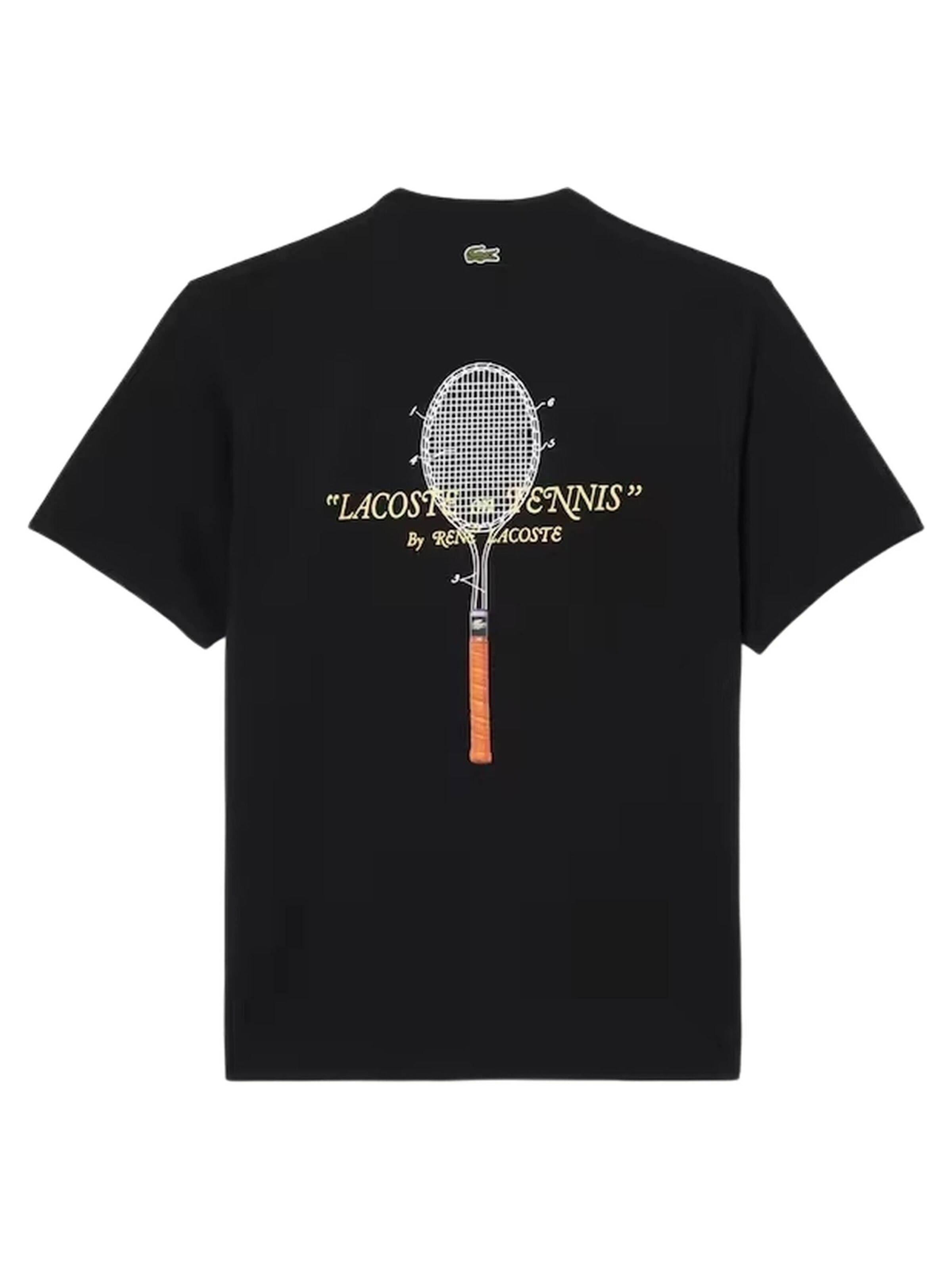 LACOSTE Tričko 'Camiseta' – černá
