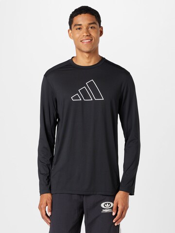 ADIDAS PERFORMANCE Funktionsshirt 'Train Icons' in Schwarz: Vorderseite