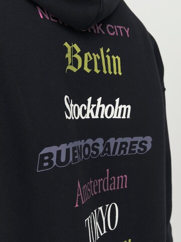 JACK & JONES Sweatshirt 'JORCapital' in Black