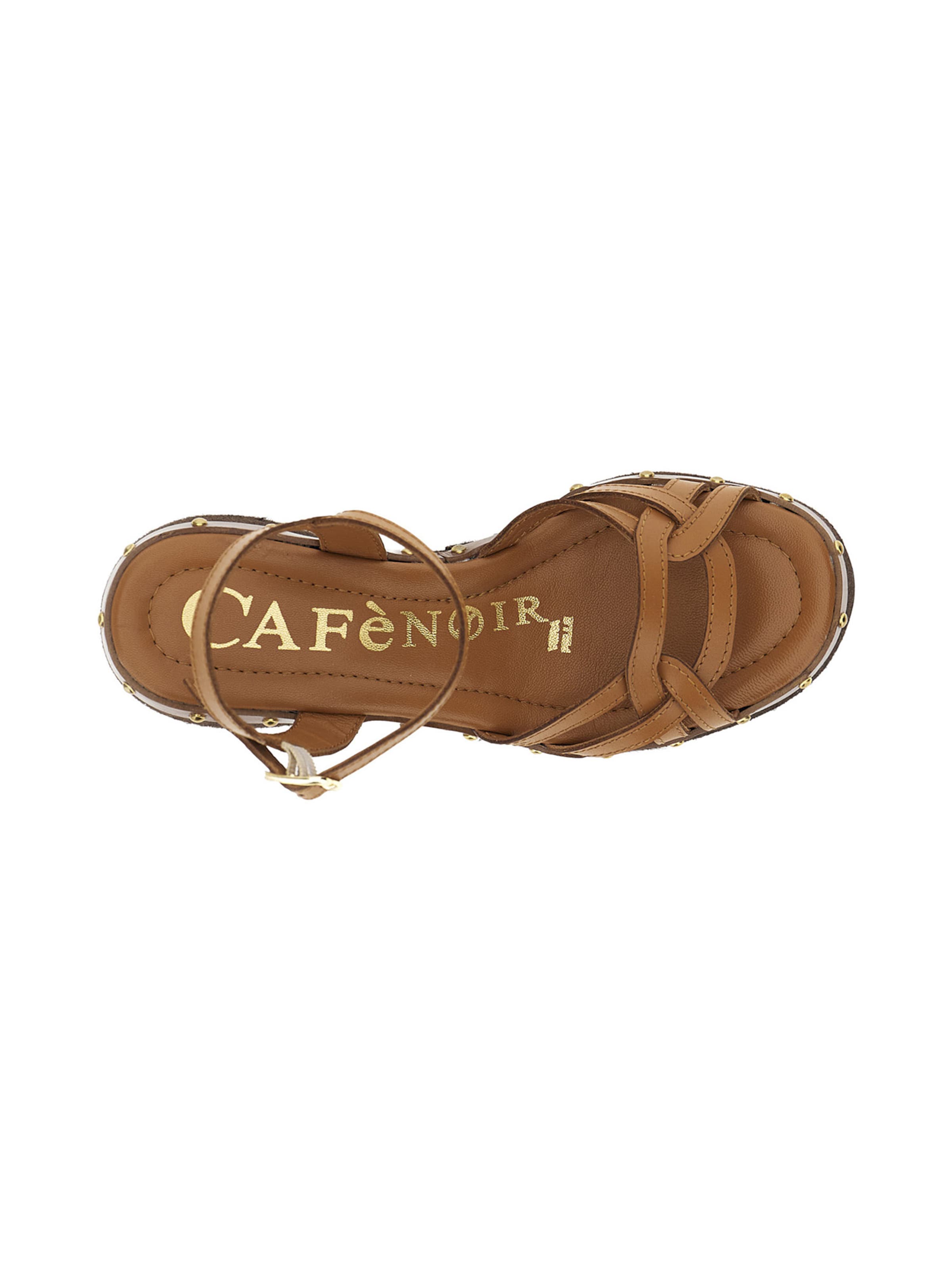 CAFè NOIR Sandalen met riem in Bruin