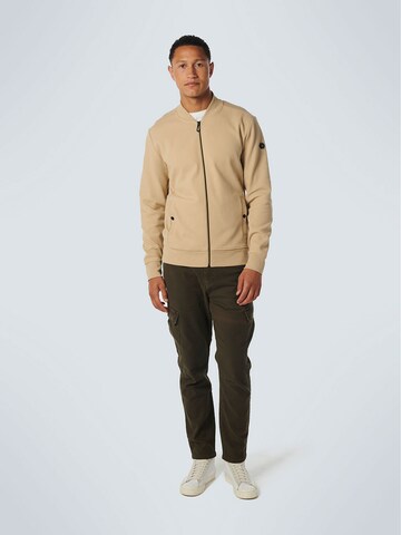 No Excess Zip-Up Hoodie in Beige