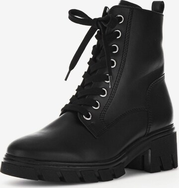 GABOR Lace-Up Ankle Boots in Black: front