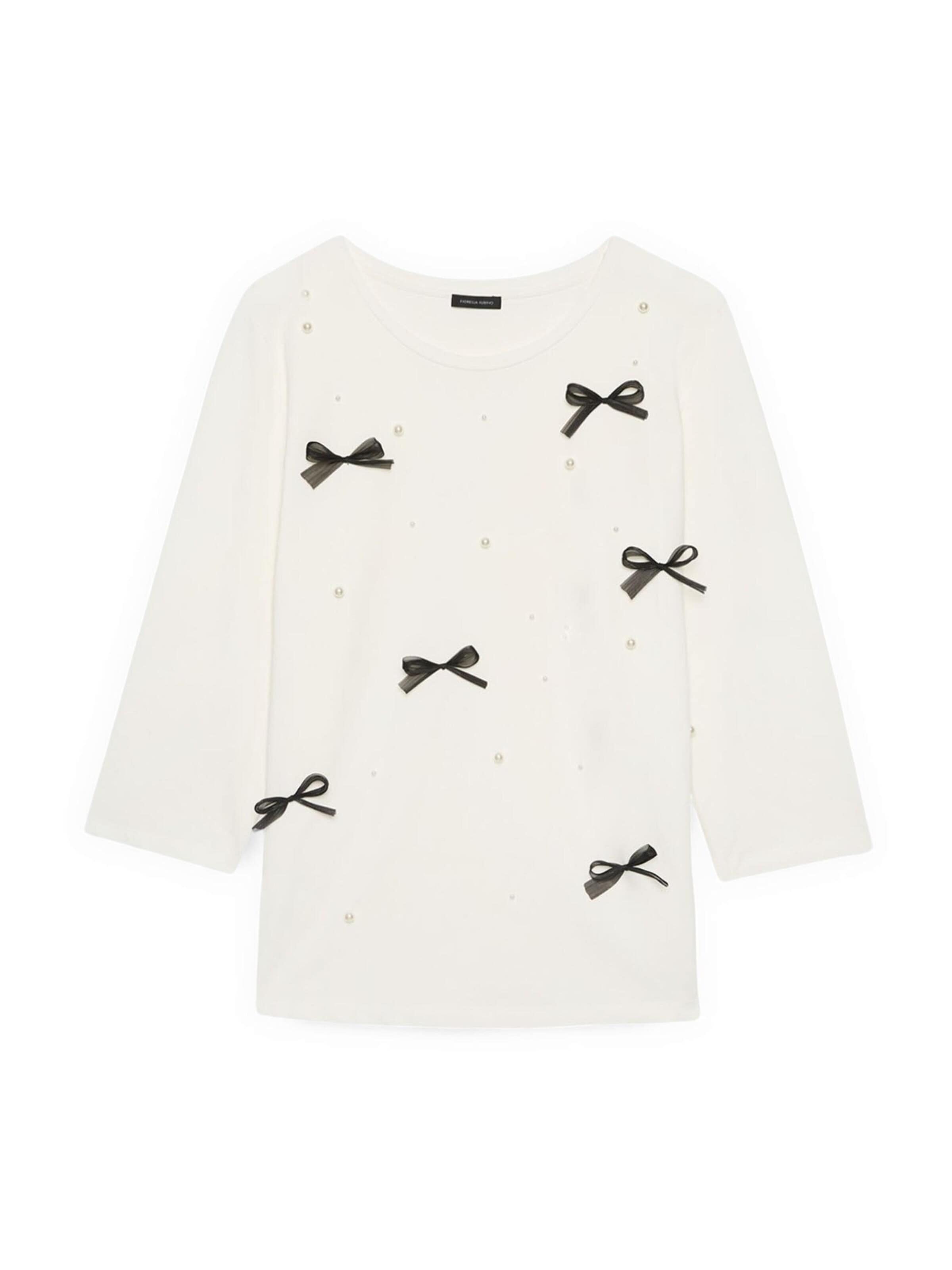 Pull-over Fiorella Rubino en blanc : devant