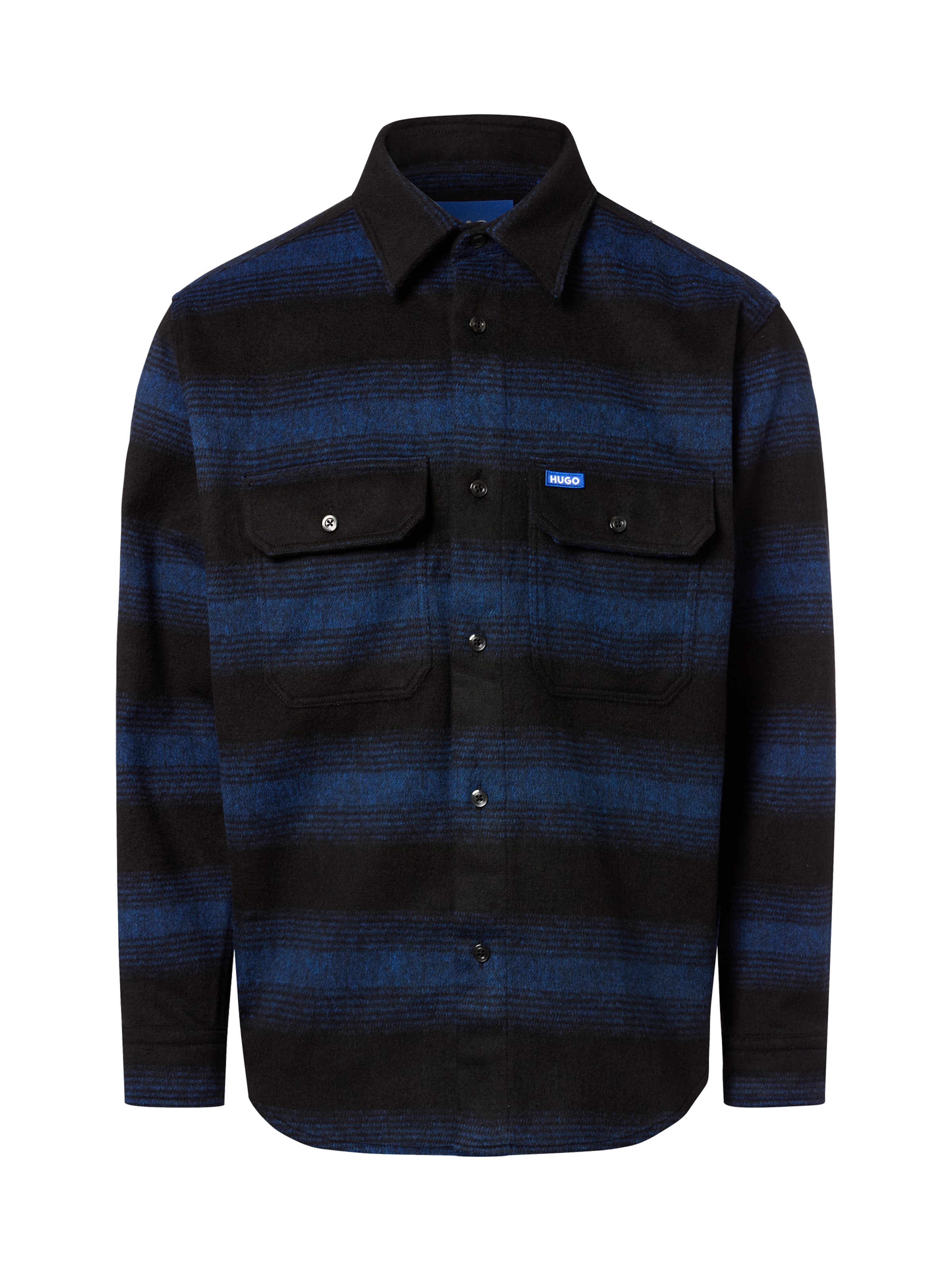 HUGO Regular fit Button Up Shirt 'Ebolt' in Blue: front