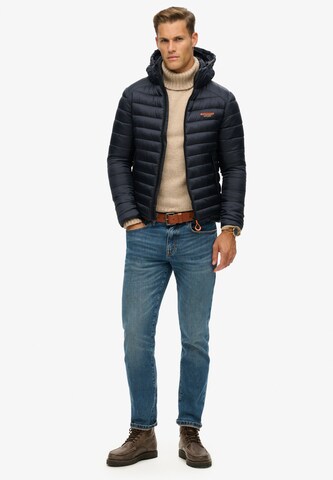 Superdry Демисезонная куртка 'Fuji' в Синий