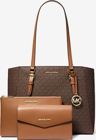 Shopper 'Charlotte Large 3-In-1 Tote' di Michael Kors in marrone: frontale