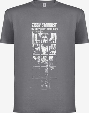 T-Shirt 'David Bowie Ziggy Stardust bw T-Shirt' Rockshirts en gris : devant
