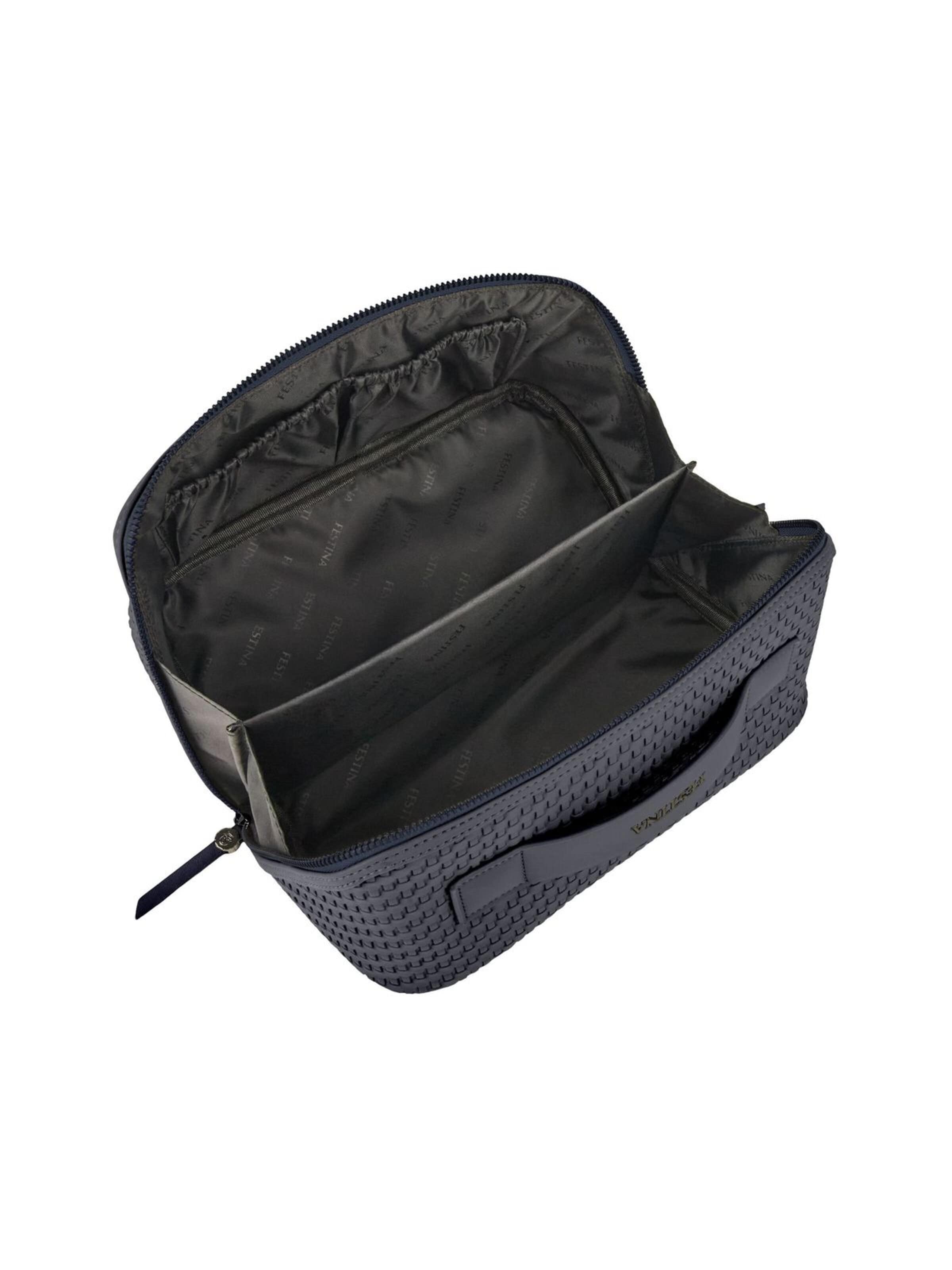 FESTINA Toilettas 'Toiletry Bag Interlace' in Grijs